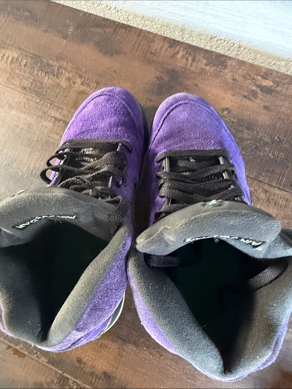 Nike Air Jordan 5 Suede High-Top Sneakers - Picture 5 of 6